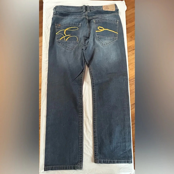 ENYCE Sean Combs Y2K Denim Jeans Size 36x32 - Picture 3 of 7